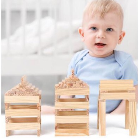 Bộ xếp hình thẻ gỗ 200 chi tiết