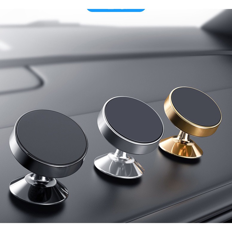 Giá đỡ điện thoại hút nam châm xoay 360 độ cho xe ô tô
