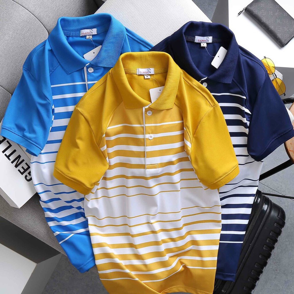 Áo phông nam có cổ Áo thun Polo nam cổ bẻ  vải  Cotton lạnh xuất xịn chuẩn form,sang trọng-lịch lãm- ÁO POLO NAM TRUN