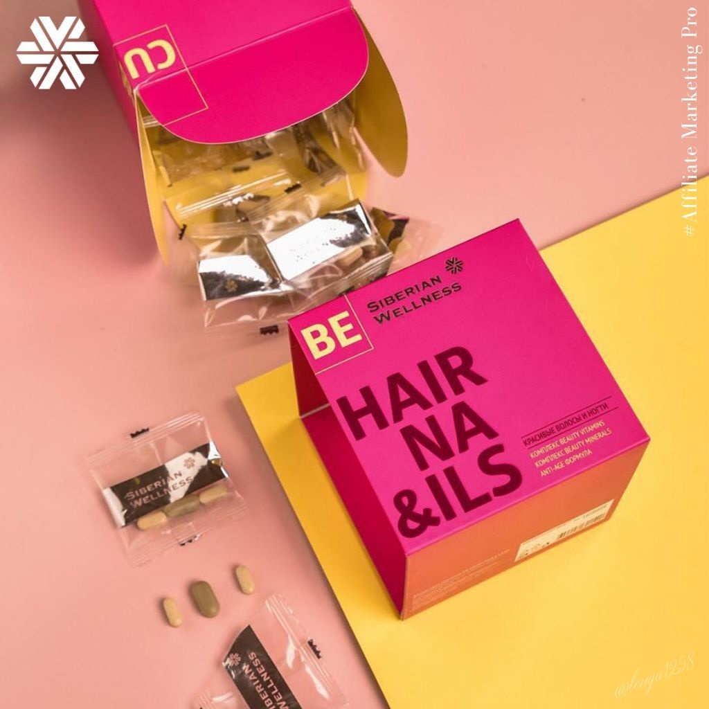 Viên uống kích thích mọc tóc và móng 3D Hair &amp; Nails Cube - SIBERIAN WELLNESS