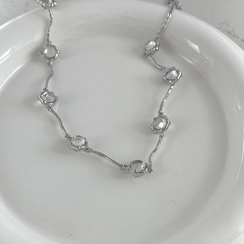 Vòng Cổ Đính Đá Zircon Phong Cách Hip Hop Mới Cho Nữ