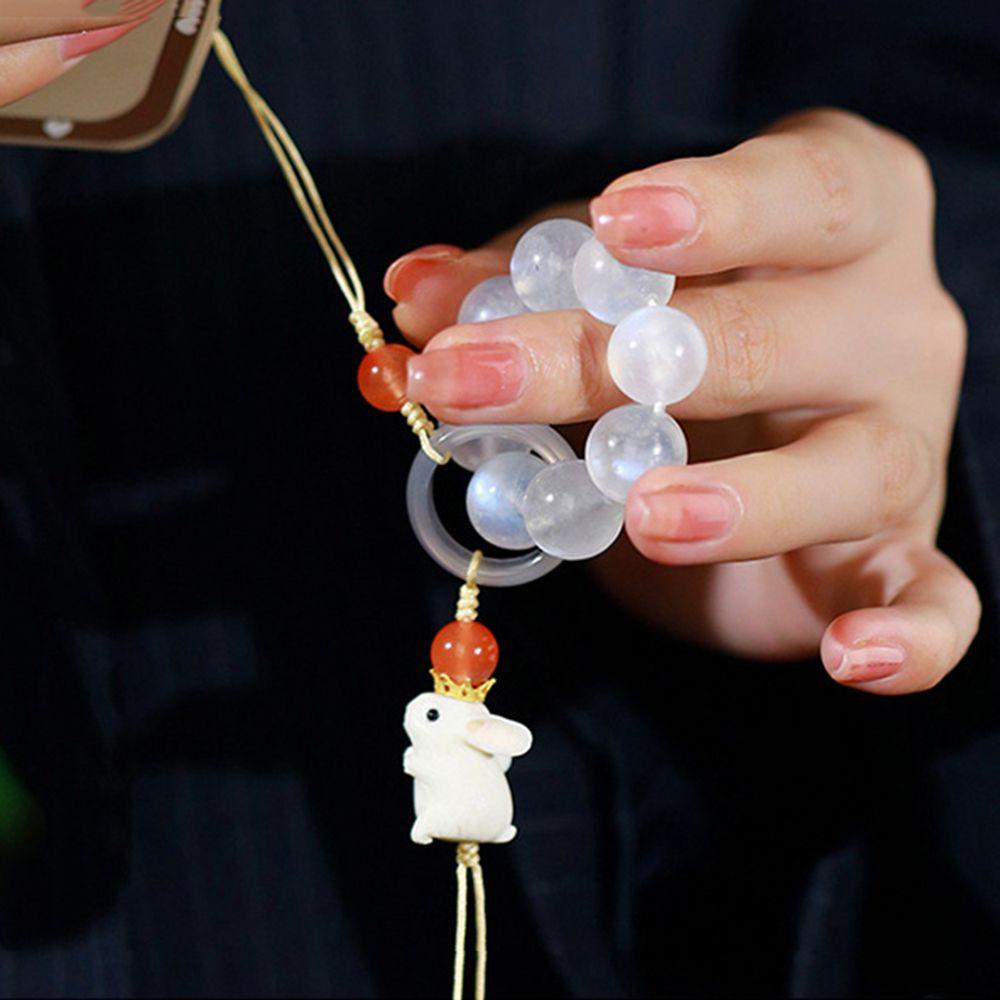 [COD] Dây Đeo Điện Thoại Đính Hạt Treo Xe Hơi Quà Tặng Thời Trang