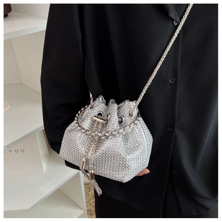 Túi đeo chéo JASMIN NOIR đính kim cương giả cao cấp thời trang dành cho nữ