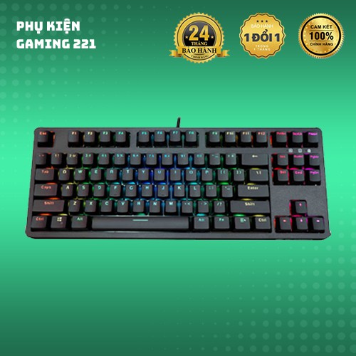 Bàn Phím Cơ Có Dây Chơi Game -  E-Dra EK387 LED RGB - Huano Switch 2021 - Hàng Chính Hãng