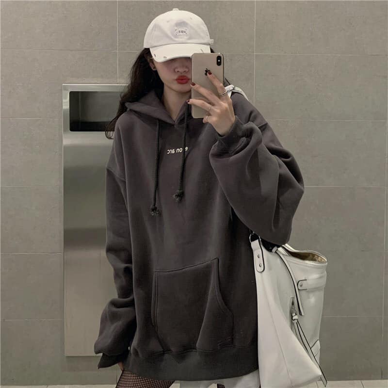 [FREESHIP 50K] Hoodie Nỉ Xám Đậm In Chữ Ellon Màu Siêu Lạ Samsam4896 | BigBuy360 - bigbuy360.vn