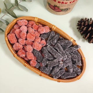 Kẹo dâu tằm, dâu tây ăn vặt Đà Lạt gói 100g