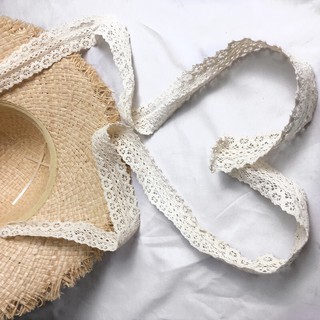 Nón Cói Đi Biển Thắt Nơ Ren Vintage