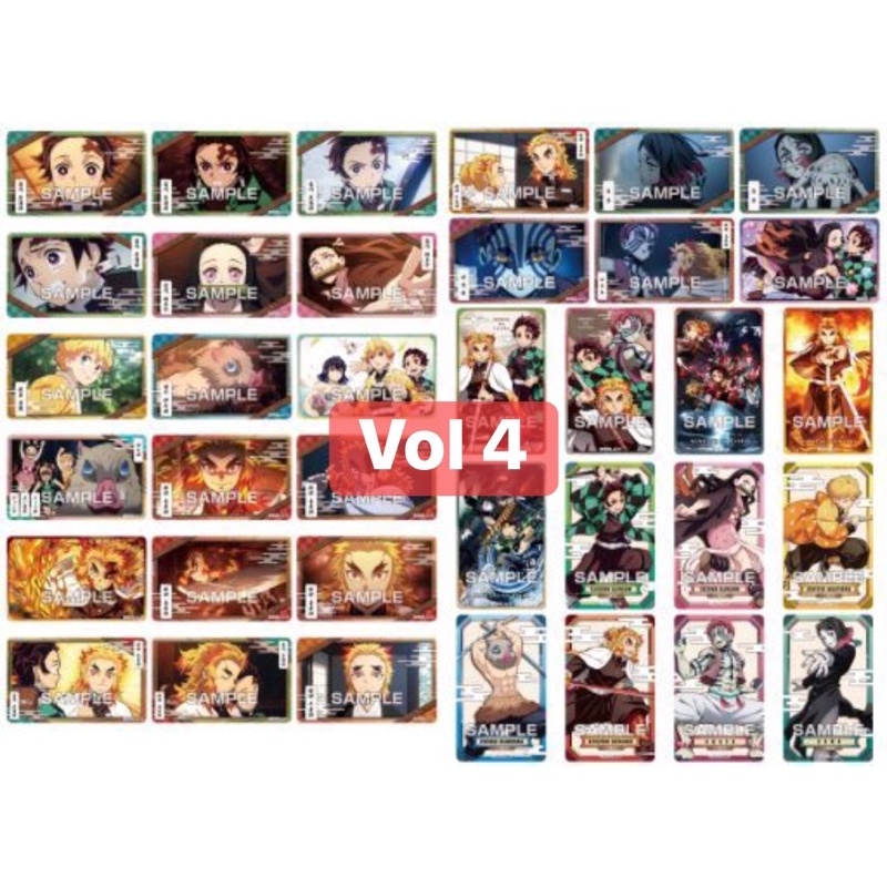 Thẻ sticker kèm gum Kimetsu no Yaiba -Thanh Gươm Diệt Quỷ