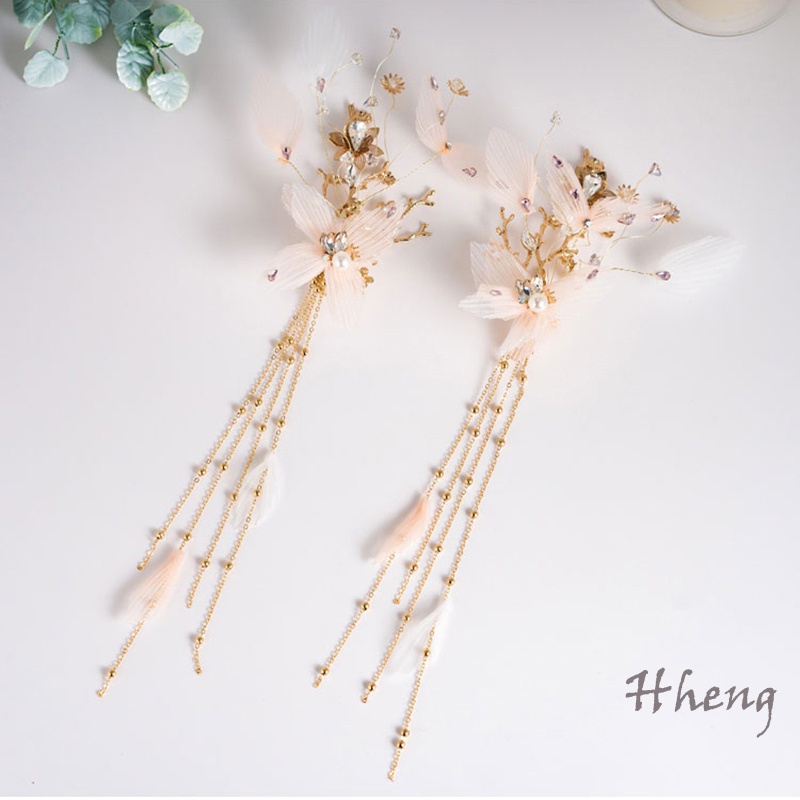 YADORNOS Kẹp Tóc Hợp Kim Đính Hoa Xinh Xắn Cho Cô Dâu