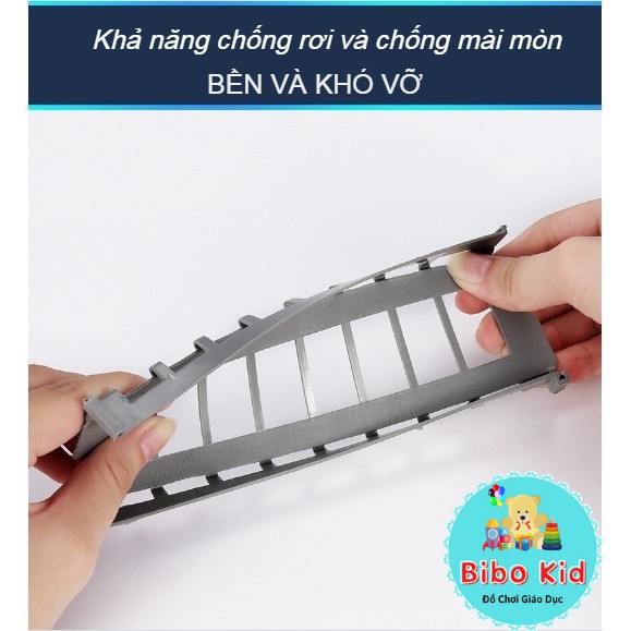 Bộ đồ chơi lắp ghép đường ray ô tô cho bé 88 chi tiết cho bé (CỠ LỚN)