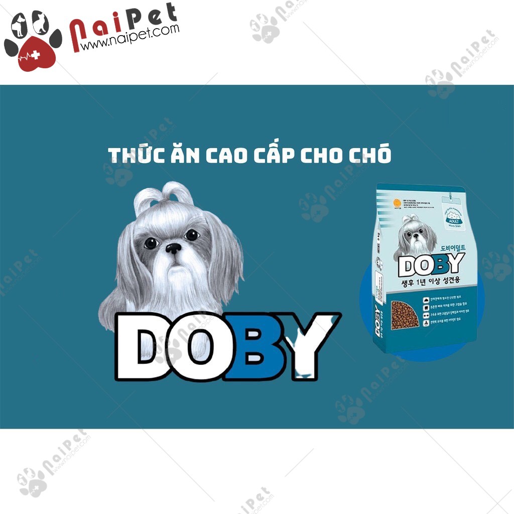 Thức Ăn Hạt Cho Chó Trưởng Thành Doby Adult Hàn Quốc 1kg