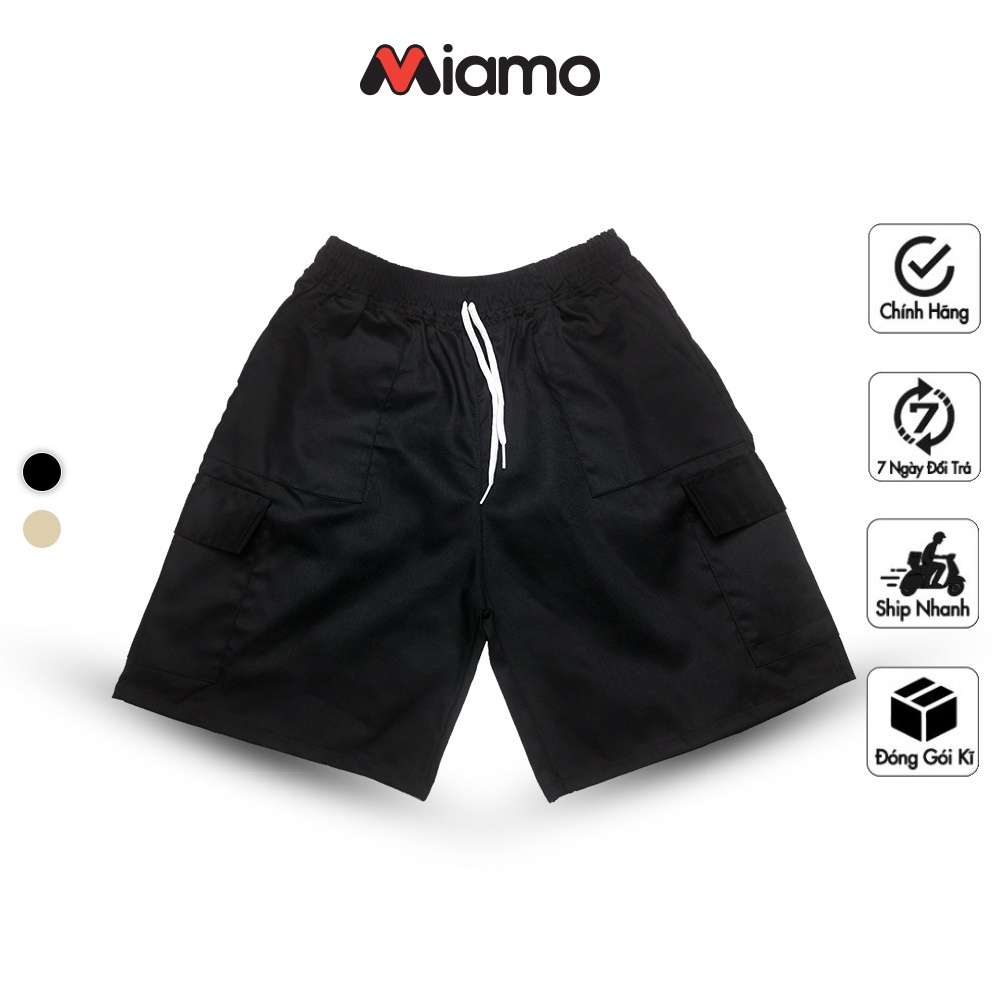 [Freeship] Quần short kaki mềm túi hộp Unisex nam nữ thời trang Miamo TP101