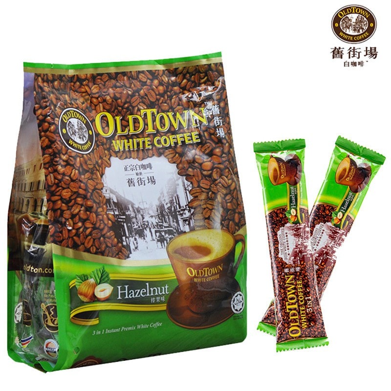 Cà Phê OLDTOWN Hazelnut Malayisa (Hạt Dẻ) 15 gói date 4/2024