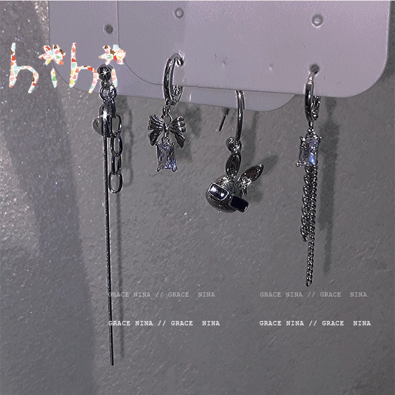 Set 4 Khuyên Tai Thời Trang Cá Tính Dành Cho Nữ