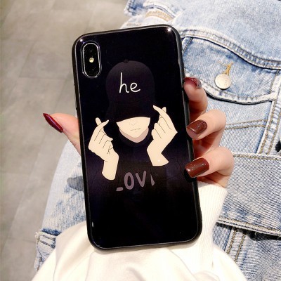 Iphone 12 11 Pro Max X Xs Max Xr 7 8 Plus Couple Phone Case TPU Hard Back Cover