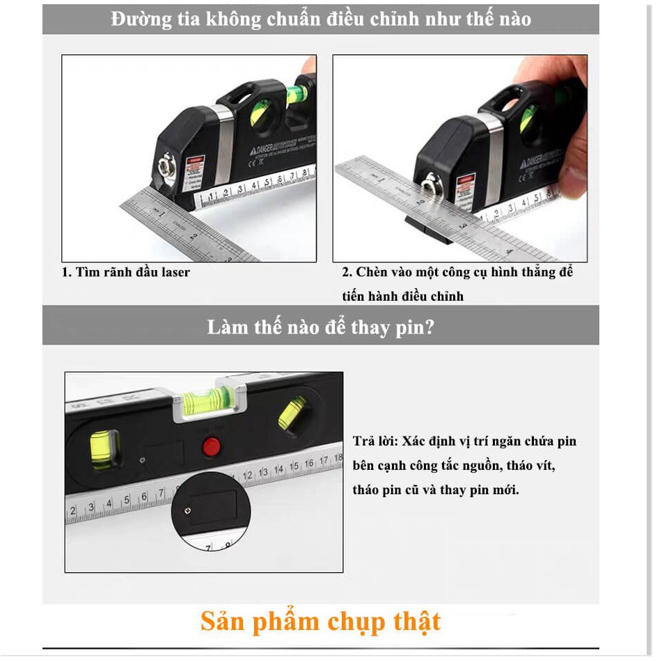 🇳 🇪 🇼®️ Thước nivo laser đa chức năng, thước dây + thước nivo + máy đo laser + bọt thủy chuẩn