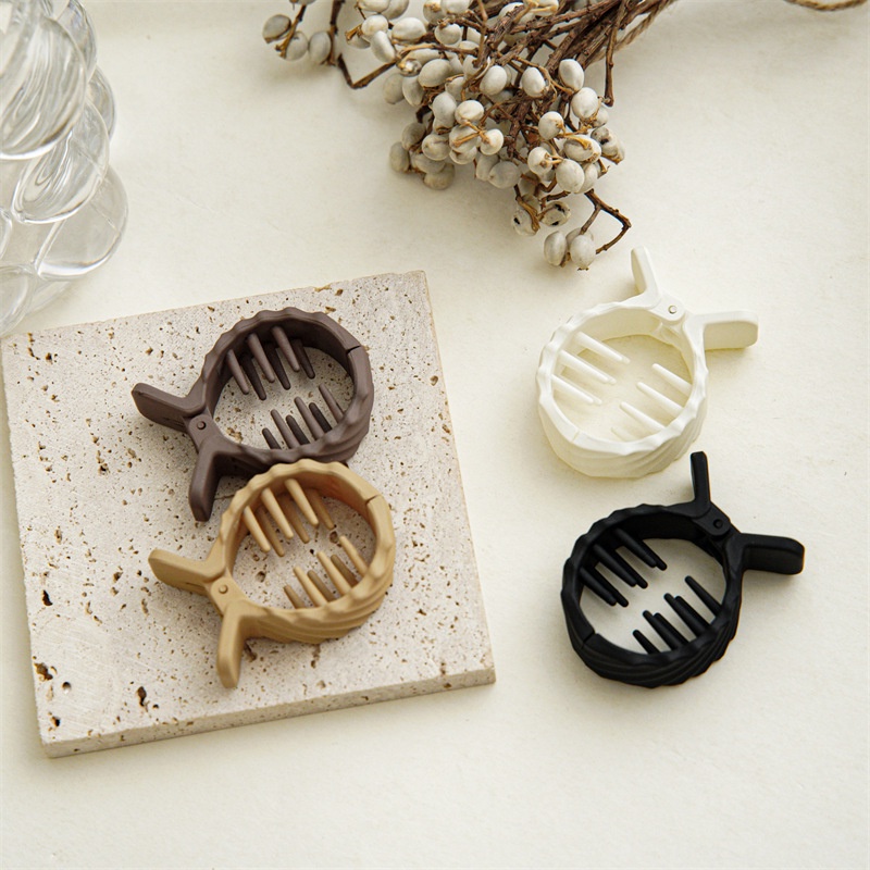 Kẹp Tóc Đuôi Ngựa Cỡ Nhỏ Gắn Bóng Lông Chống Va Đập Cho Nữ