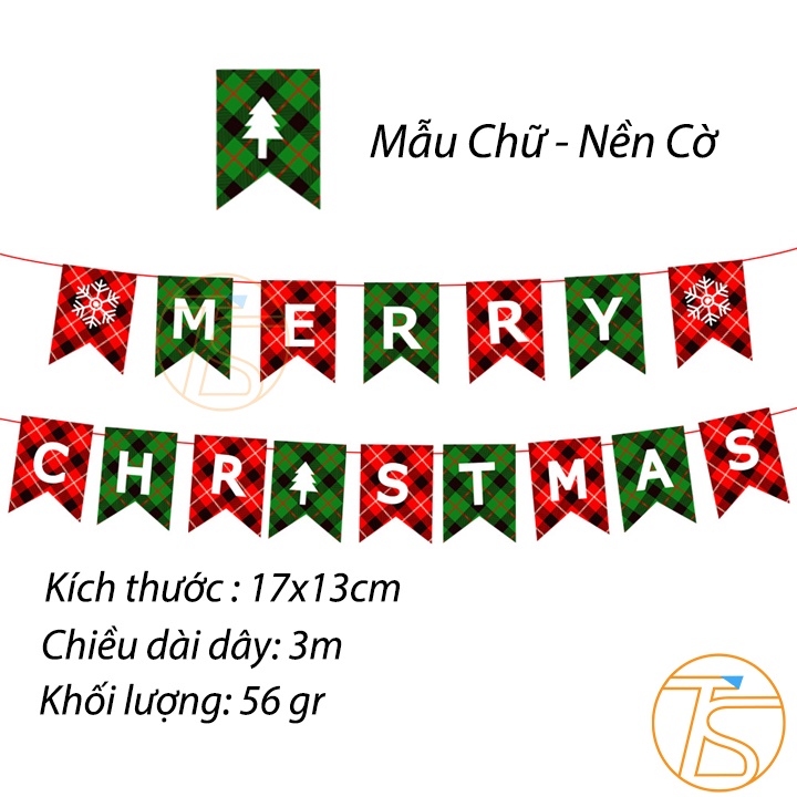 Dây Chữ Treo Trang Trí Noel, Merry Christmas Nhiều Mẫu Cho Dịp Giáng Sinh Chúc Mừng Năm Mới 2024