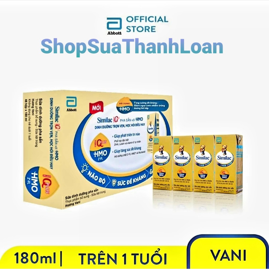 [HSD T12-2021] Thùng 48 hộp SBPS Similac IQ 180ml {BB Khuyến mãi}