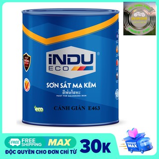 SƠN SẮT MẠ KẼM INDU MÀU CÁNH GIÁN E463 LON 800ML
