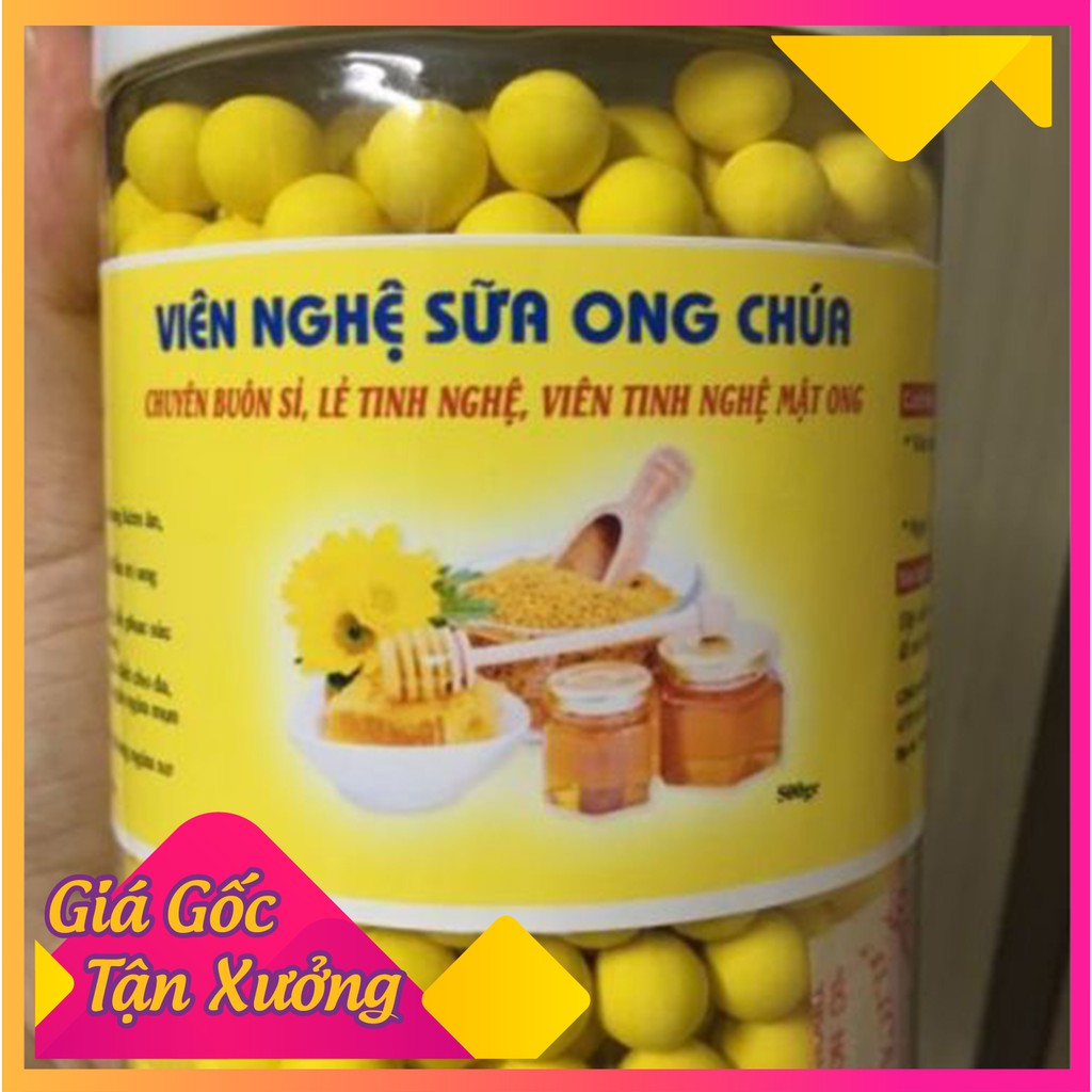 Viên Tinh Bột Nghệ Mật Ong Sữa Ong Chúa Giúp Trắng Hồng Da Mịn Màng Chống Lão Hóa