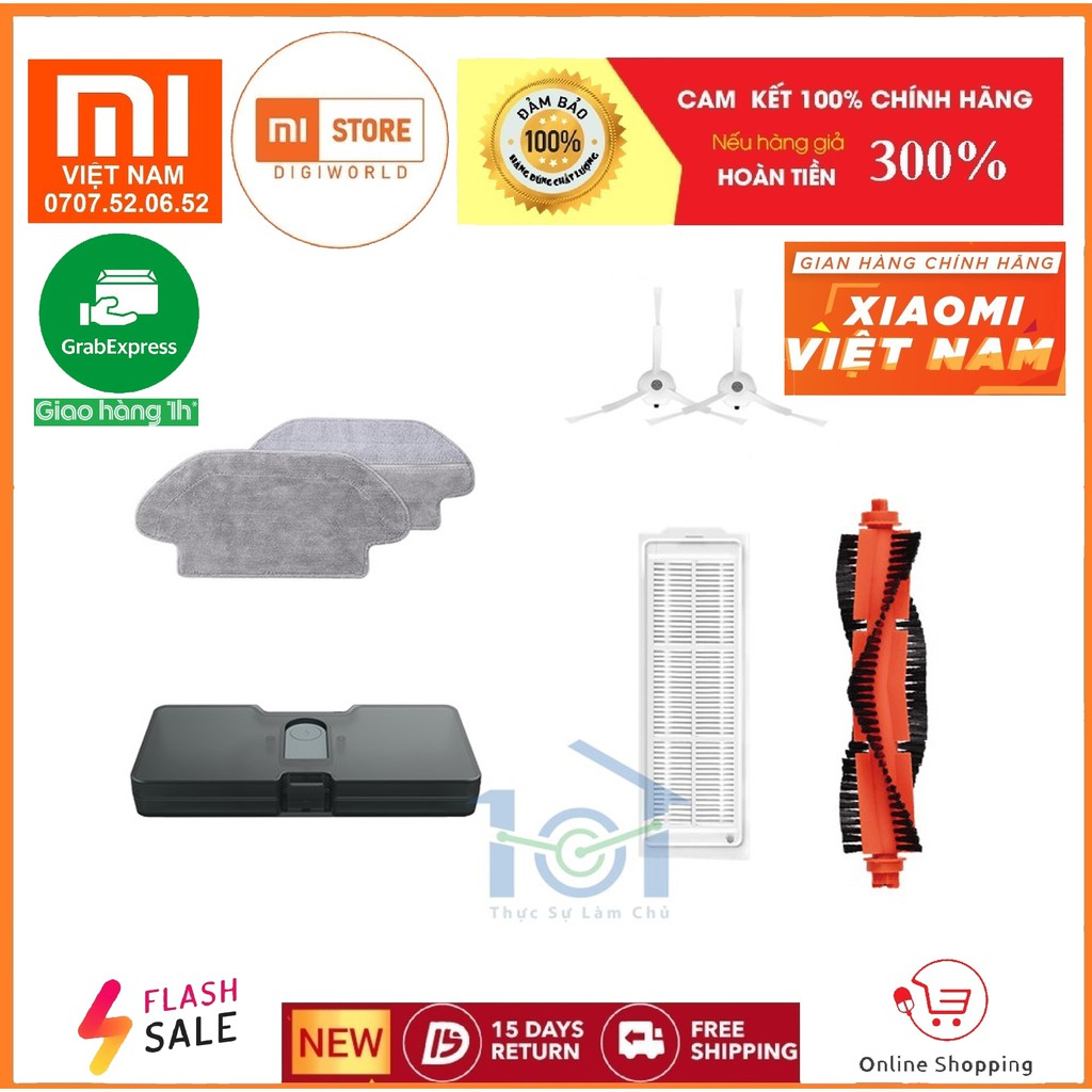 Phụ kiện thay thế chính hãng cho Robot Xiaomi Mop P - Mijia Gen 2 2019