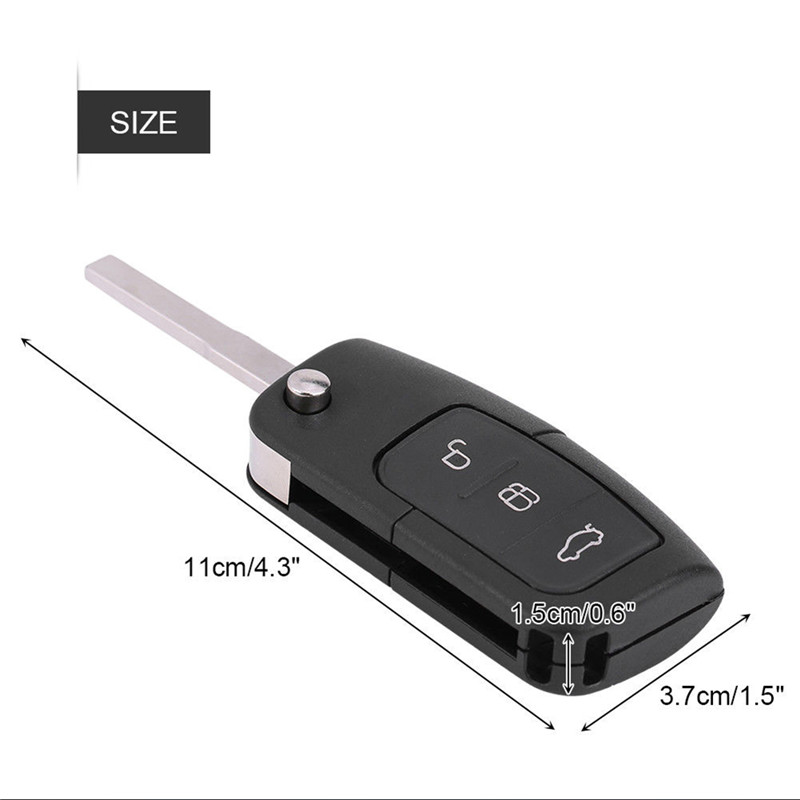 Chìa KhóA ĐiềU KhiểN Từ Xa 3 NúT BấM 433MHz VớI Chip 4D63 Ford Focus Max Galaxy