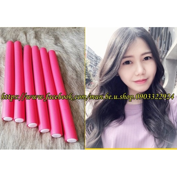 LÔ UỐN TÓC FLEXI ROD siêu đẹp set 6 cái không dùng nhiệt và bảo vệ tóc Flexi Rods