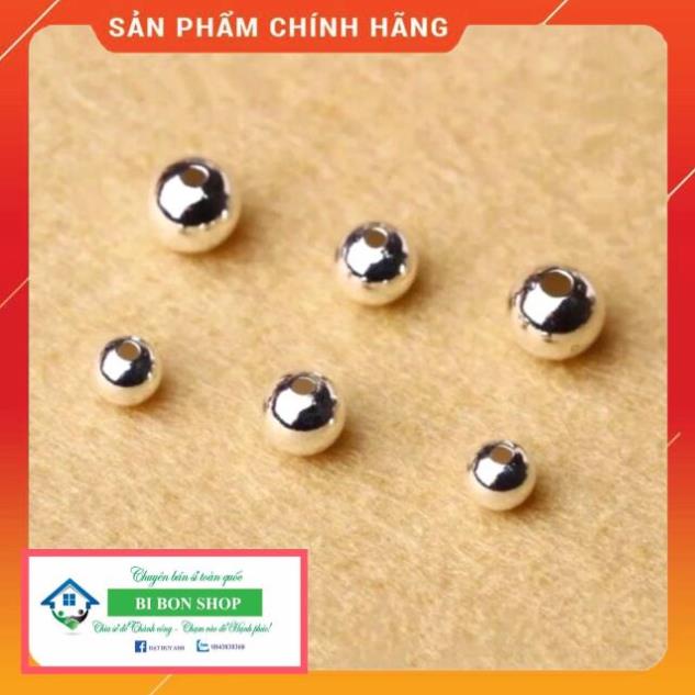 Hạt bạc nhỏ không hoa văn 3ly - MH586