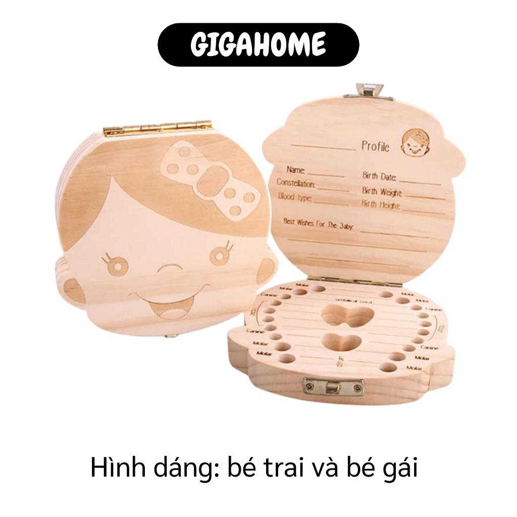 Hộp Đựng Răng Sữa GIGAHOME Khay Lưu Trữ, Cất, Bảo Quản Răng Cho Bé, Giữ Kỉ Niệm Đáng Nhớ 4114