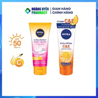 Serum dưỡng thể trắng da Nivea Vitamin C&E Lotion