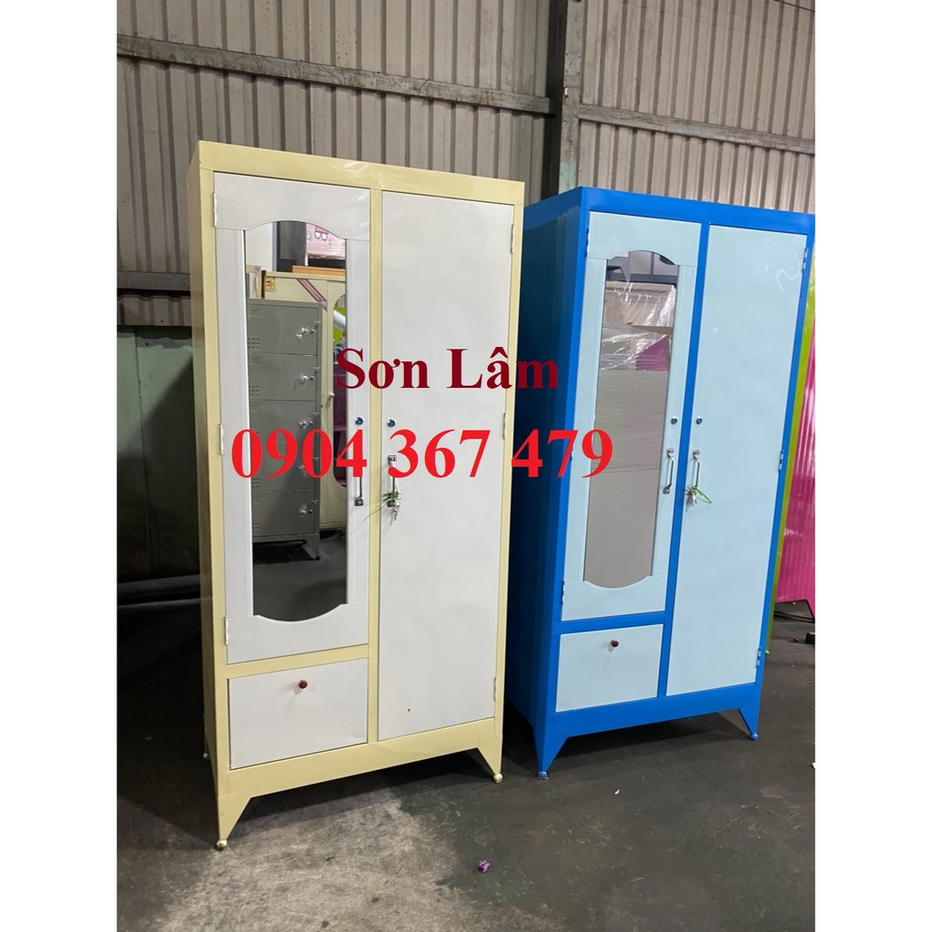 Tủ đựng quần áo giá rẻ - sắt sơn dầu