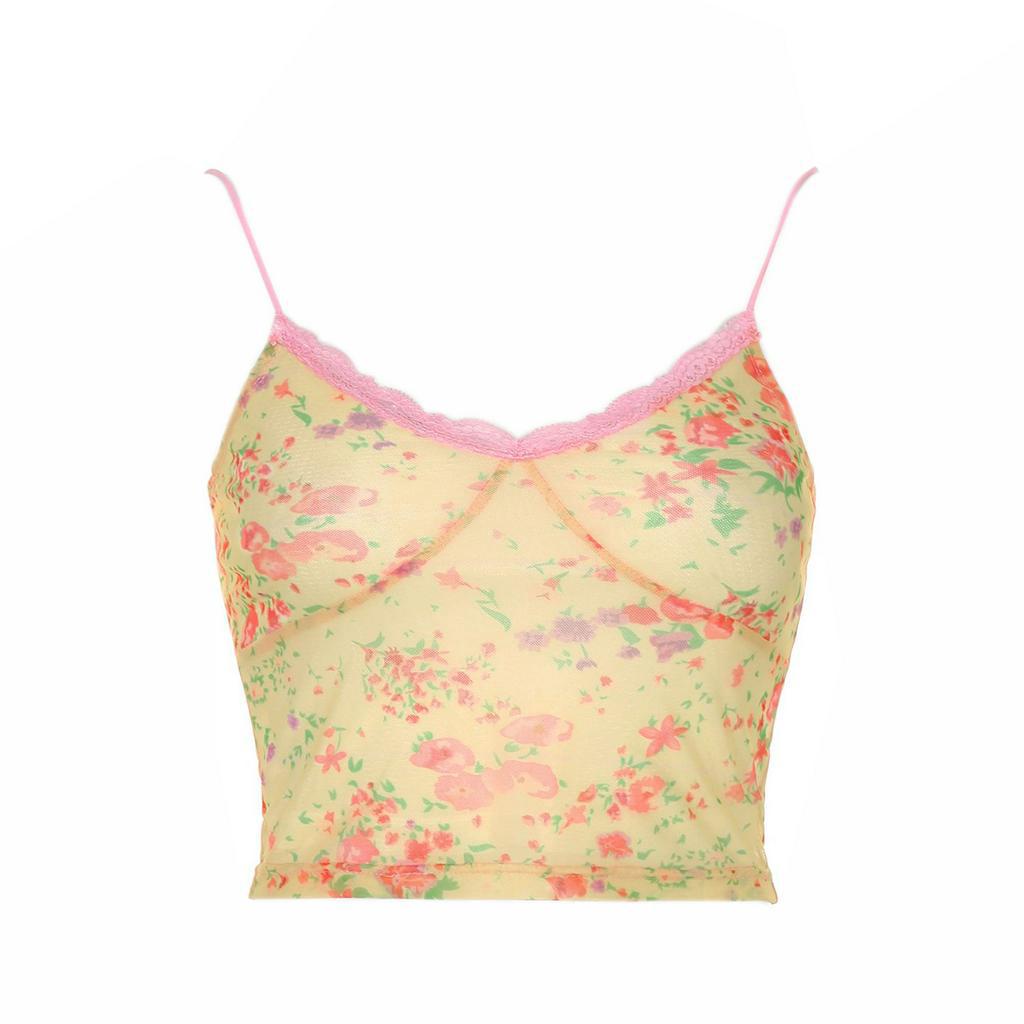 Áo nữ hai dây không tay hở eo cổ V gợi cảm thời trang