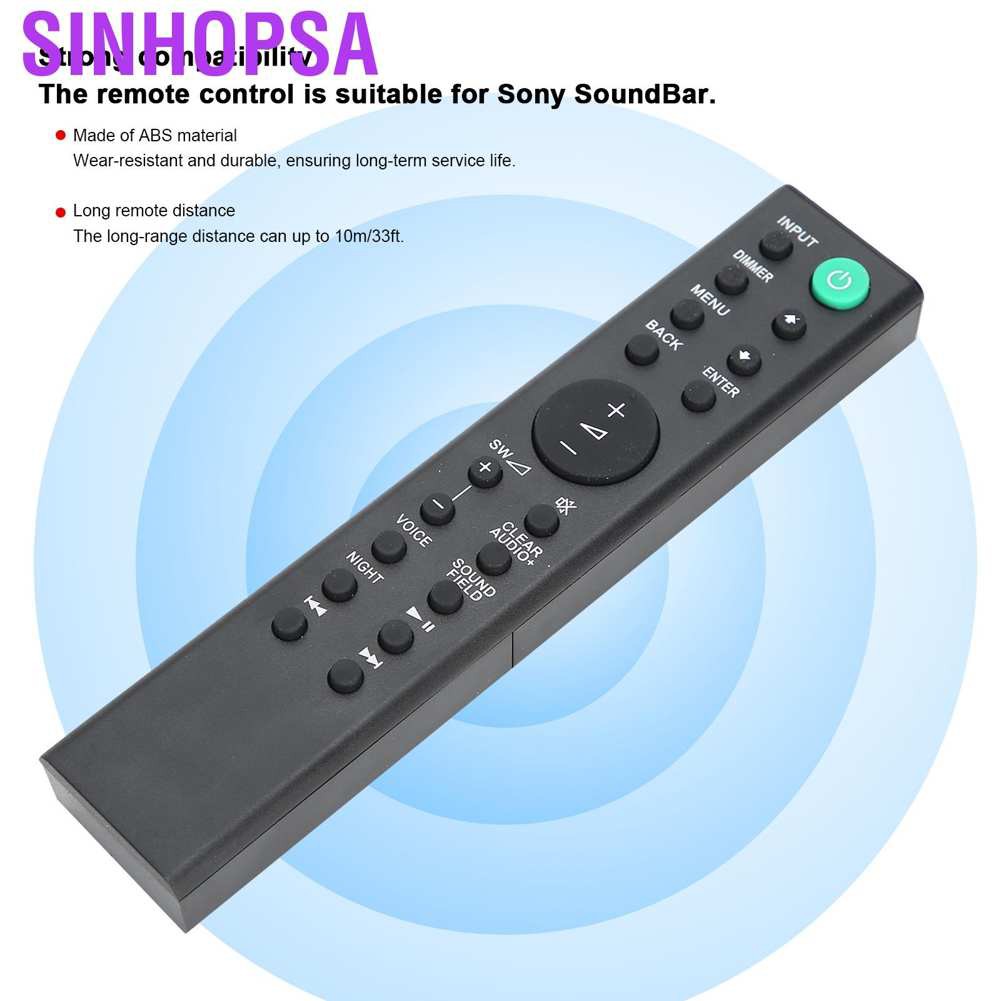 Điều Khiển Từ Xa Thay Thế Cho Sony Ht Rt3 Ht Ct390 Sa Ct390 Sa Wct390 Rmt Ah200U