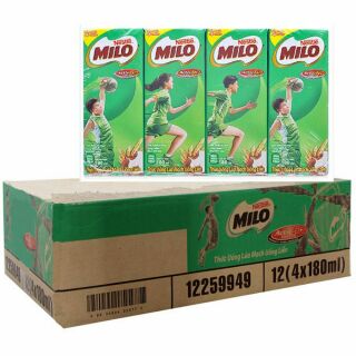 Thùng sữa milo 48 hộp × 180ml