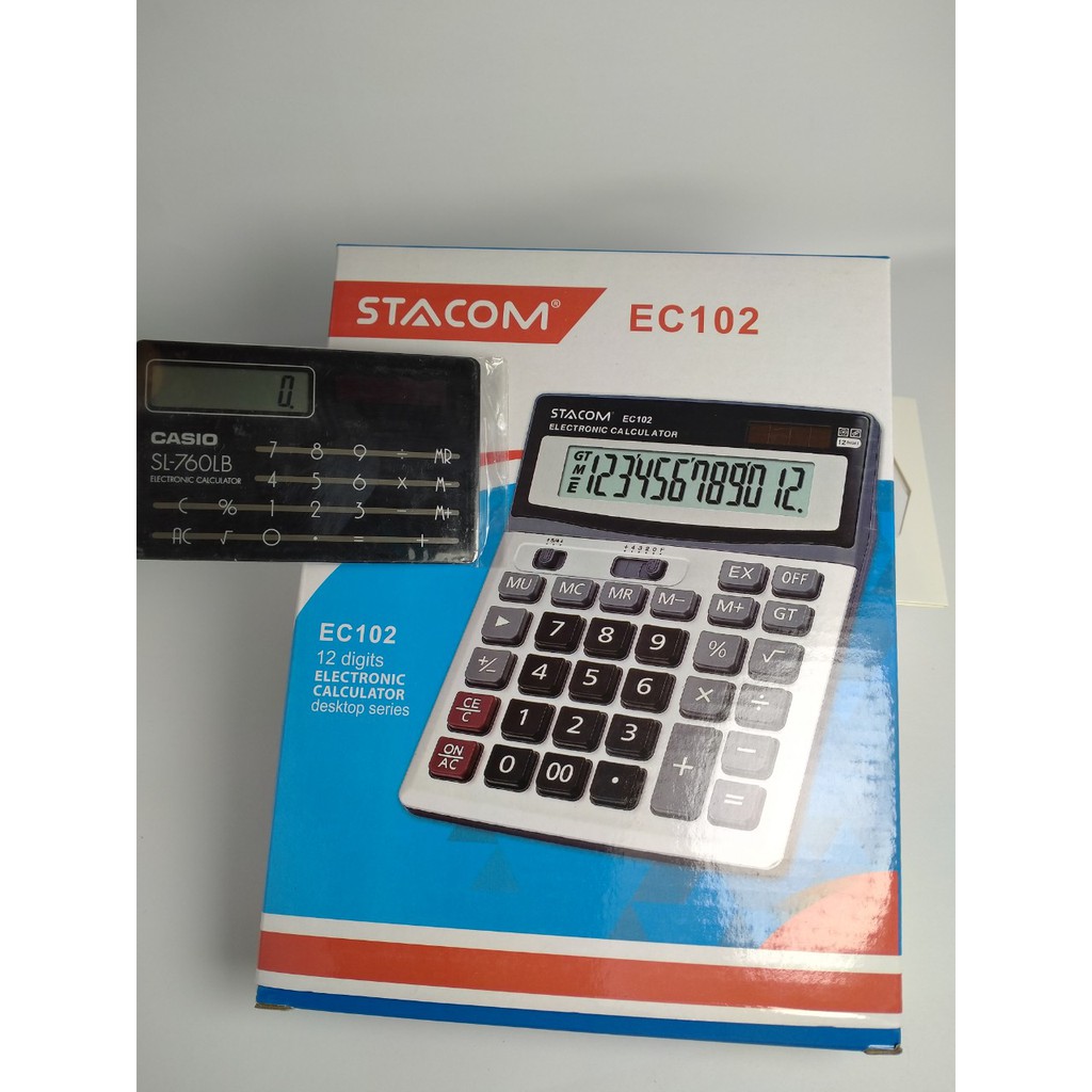 Máy Tính Để Bàn Cỡ Lớn Hiển Thị 12 Số Stacom EC102- BH 3 Năm