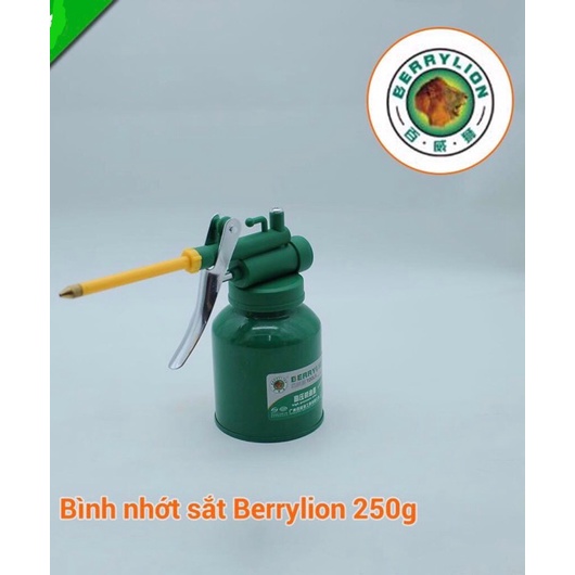Bình tra dầu nhớt Berry Lion 250ml (thép xanh)