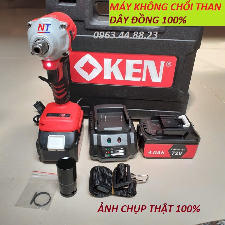 Máy Siết Bulong Không Chổi Than KEN 72V - máy khoan pin