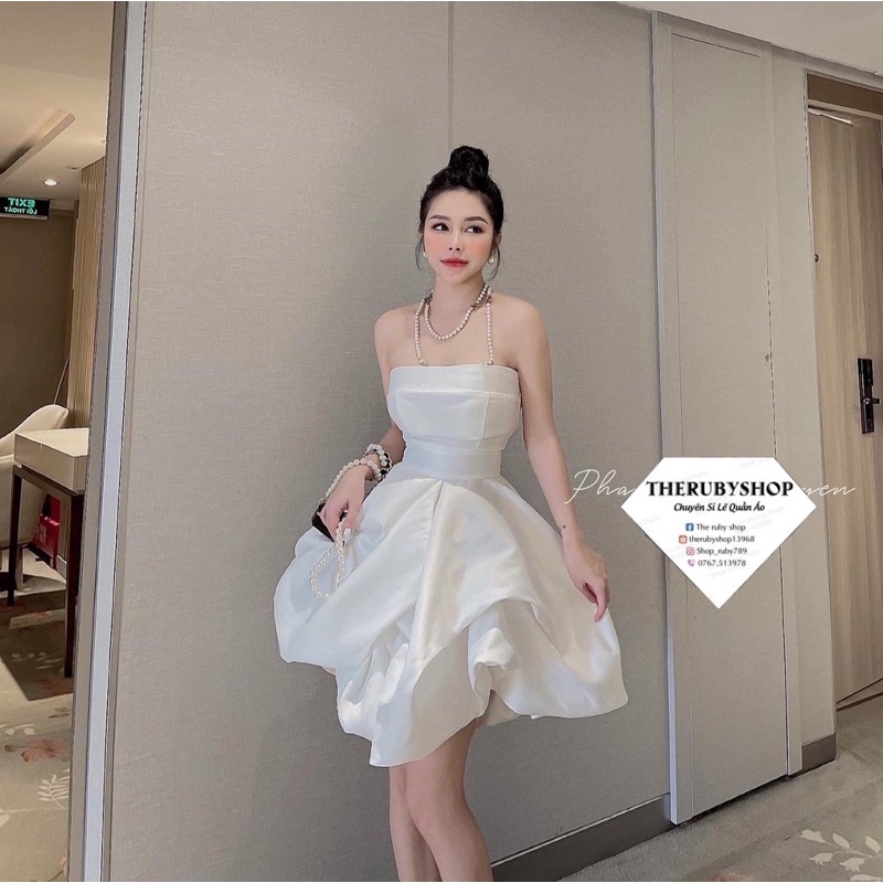 Đầm công chúa ngọc trinh xoè phồng