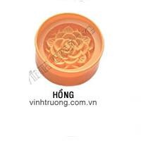 KHUÔN XÔI TRÒN HOA HỒNG 14cm