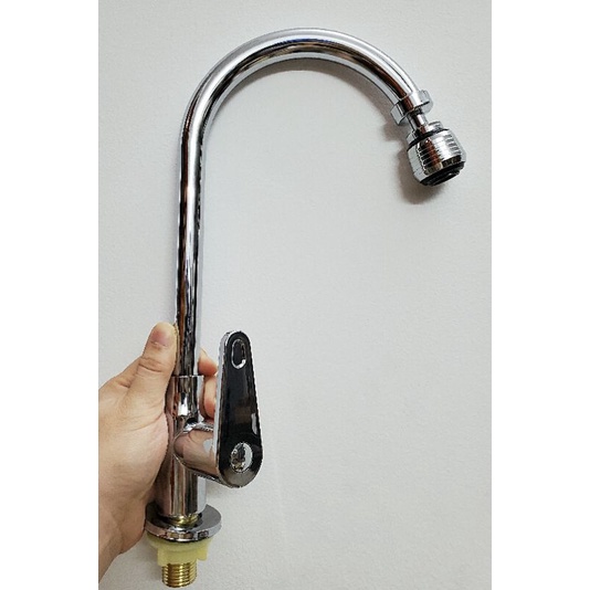 Vòi rửa chén bát 1 đường nước lạnh, đầu xoay 360 độ