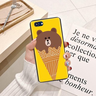 Ốp lưng Oppo A9 2020 Viền dẻo TPU hình Gấu Nâu Cute