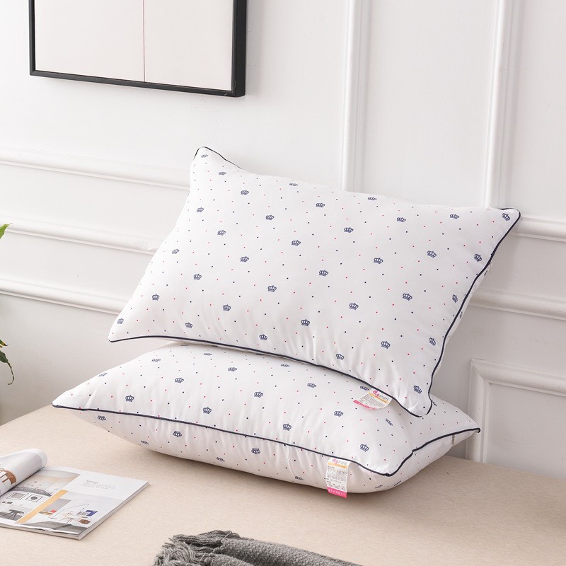 COMBO 2 RUỘT GỐI NẰM Dày Dặn 1,6kg 50x70cm cao cấp Hilton êm ái bông gòn kháng khuẩn chuẩn khách sạn 5 sao - ADU79