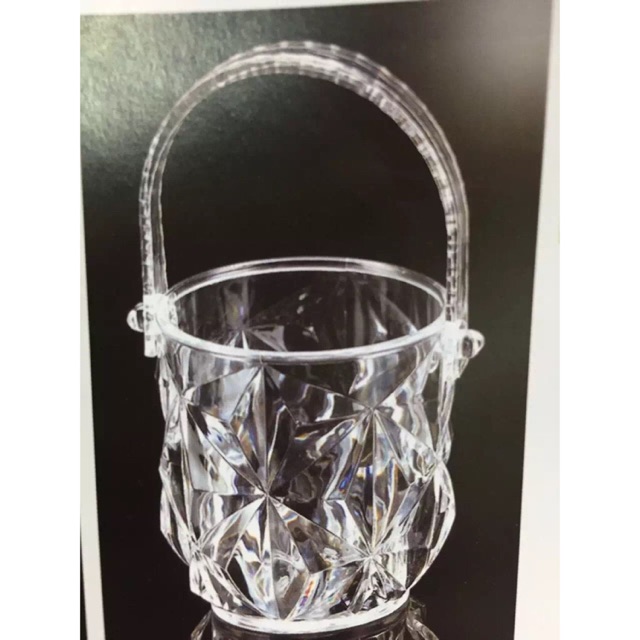 Xô ngâm rượu & đựng đá nhựa trong suốt 2100ml