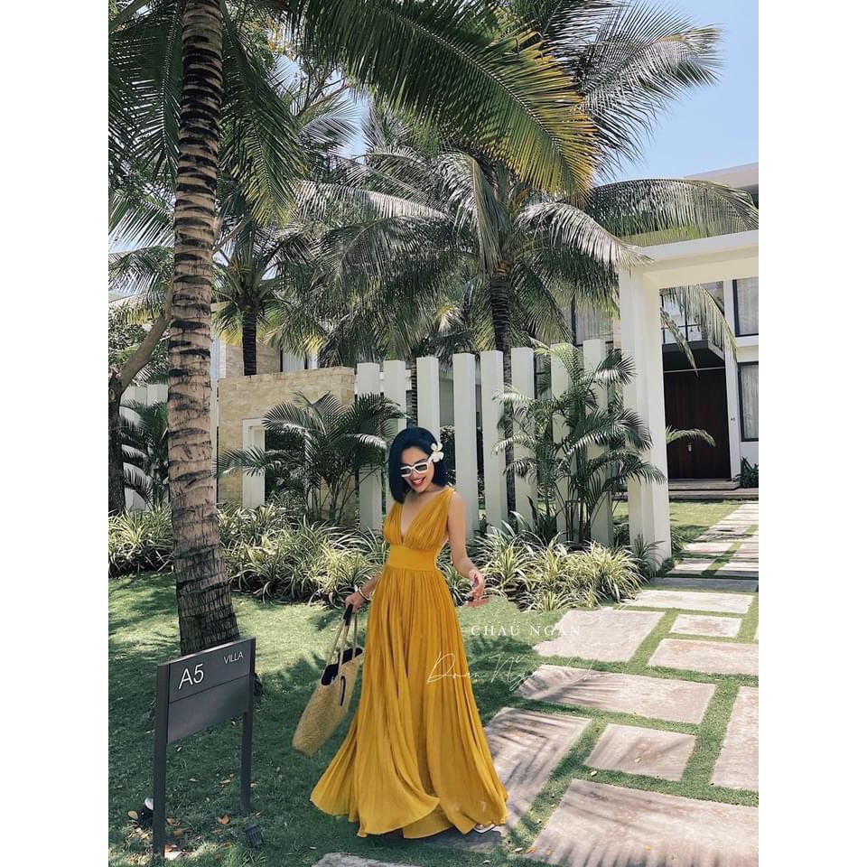 [MAXI] Đầm Maxi đi biển váy maxi dâp ly xoè có ảnh thật shop chụp | BigBuy360 - bigbuy360.vn