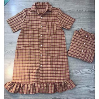 Đầm Sơ mi caro