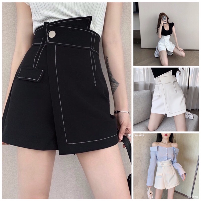 Quần short nữ giả váy chỉ nổi siêu hót chất tuyết mưa mặc tôn dáng