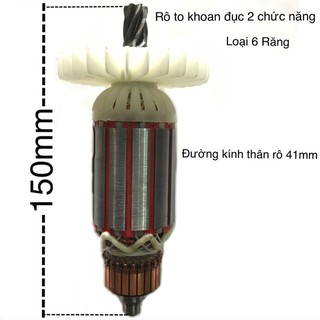 Rô 6 răng lắp cho các máy khoan đục