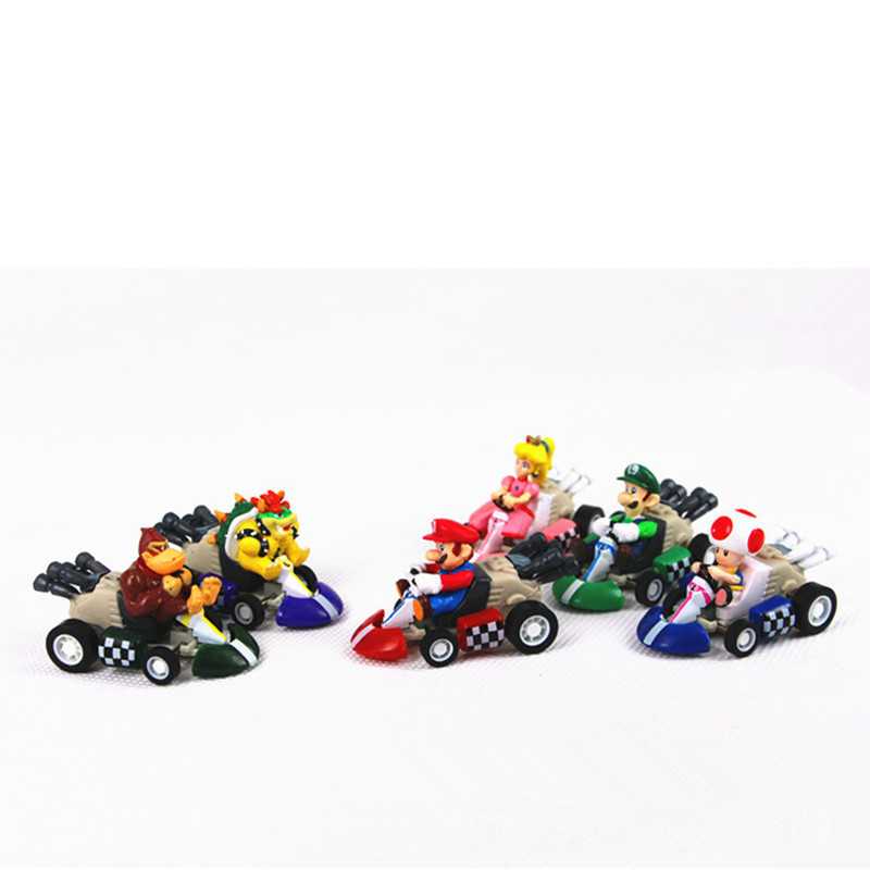 Bộ 6 Mô Hình Nhân Vật Game Super Mario Bằng PVC