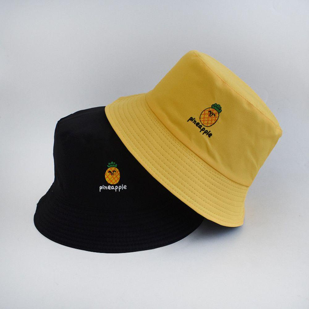 Nón Bucket Thêu Hình Trái Cây Đơn Giản Mẫu Mới